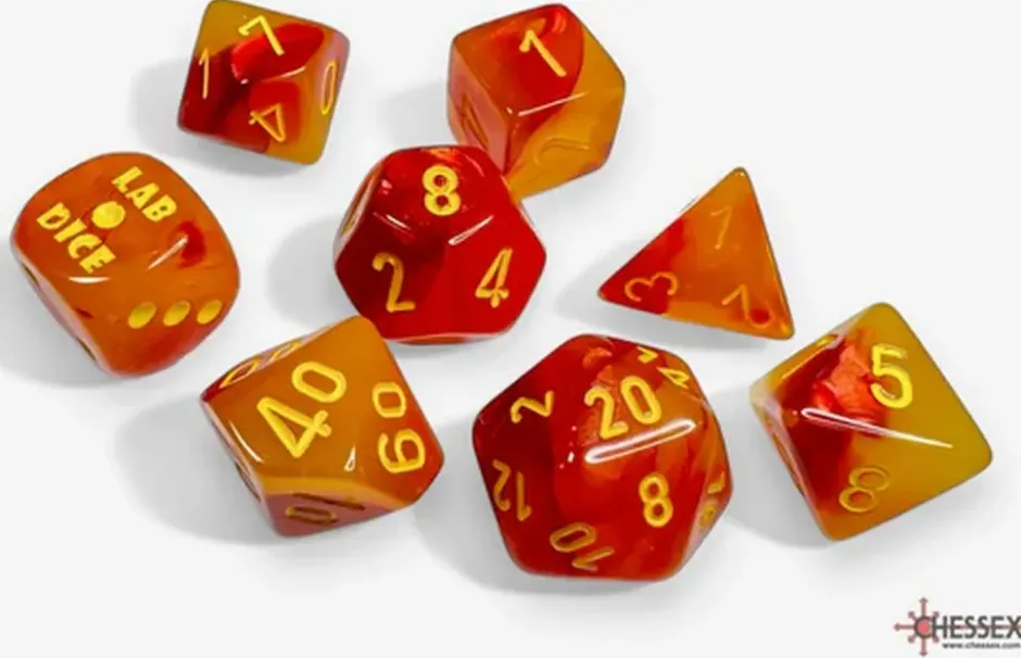 Lab Dice Gemini Gellow-Red/Yellow CHX30051
