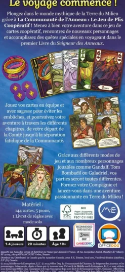 La Communauté de l'Anneau : Le jeu de plis coopératif