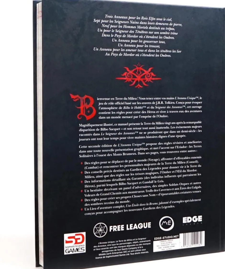 L'Anneau Unique 2E : Livre de base