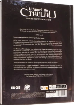 L'Appel de Cthulhu : Manuel de L'Investigateur