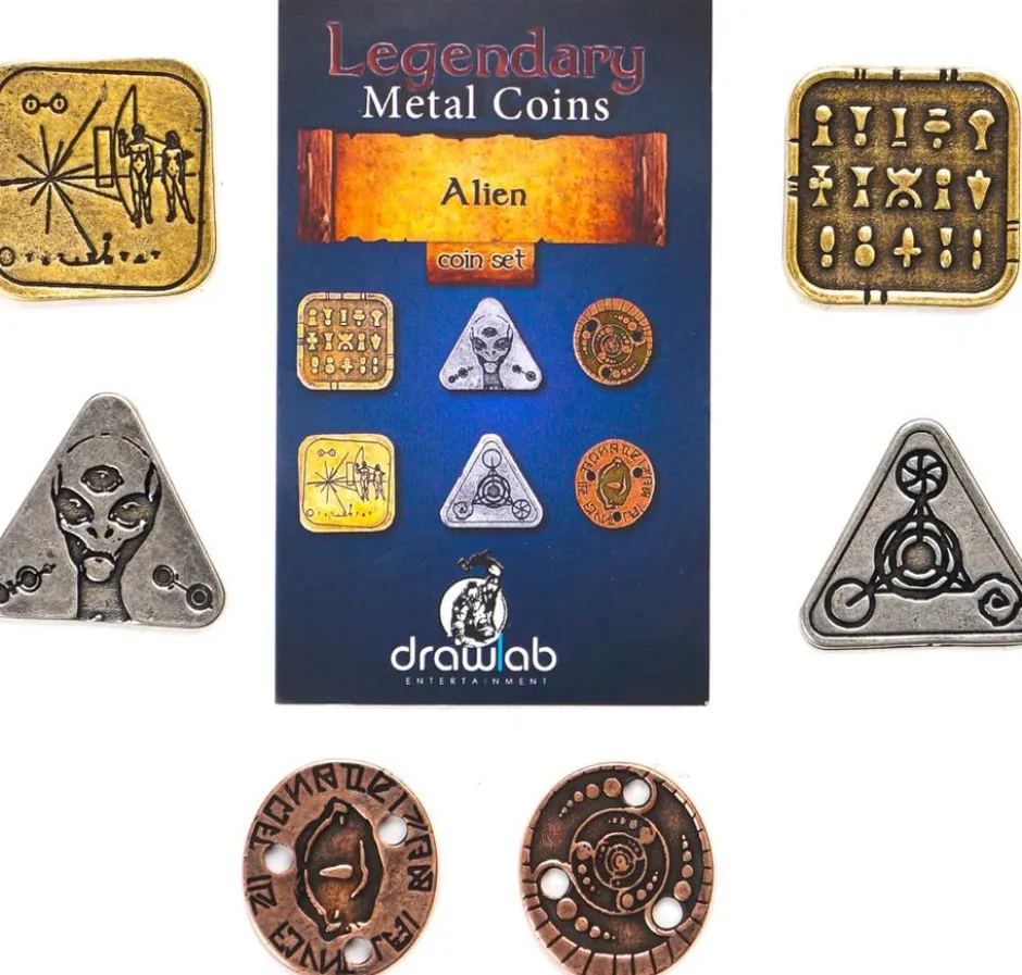 Legendary Metal Coins - Alien Coin Set