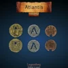 Legendary Metal Coins - Atlantis Coin Set
