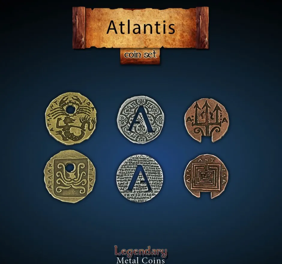 Legendary Metal Coins - Atlantis Coin Set