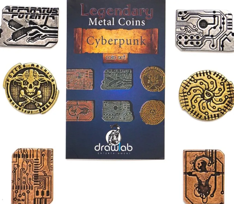 Legendary Metal Coins - Cyberpunk Coin Set