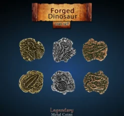 Legendary Metal Coins - Forged Dinosaur Coin Set