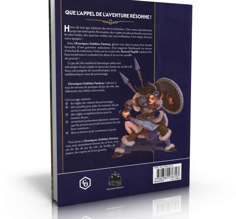 Livre de Base Couverture Alternative - Chroniques Oubliées 2ème Edition