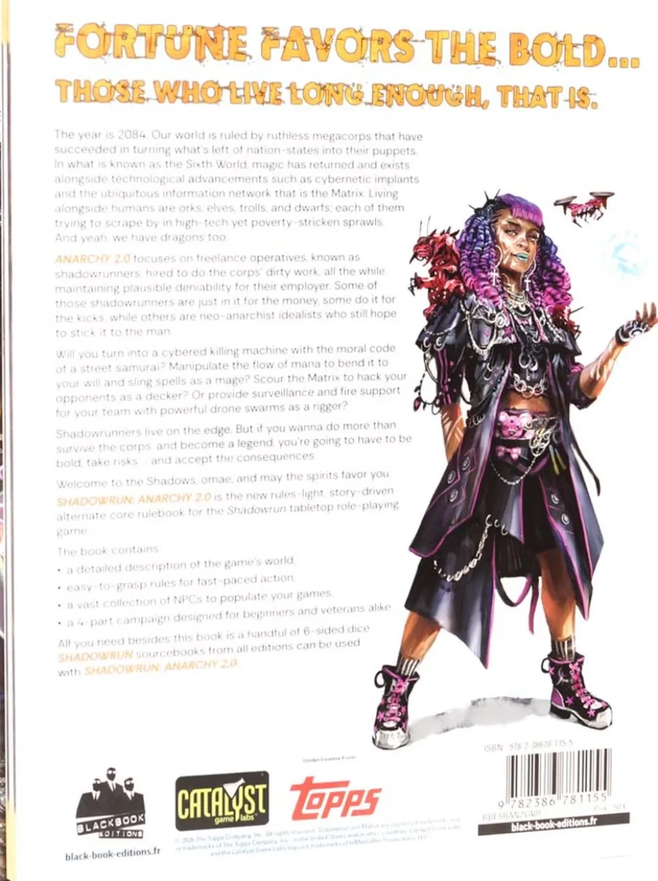 Livre de base - Shadowrun Anarchy V2