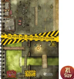 Livre Plateau de Jeu : Post Apocalyptique - (305x420 mm) Taille XL - A3 - Couverture Rigide
