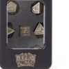 Lot 7 dés métal 16mm (boite métal) - Hammer Gold