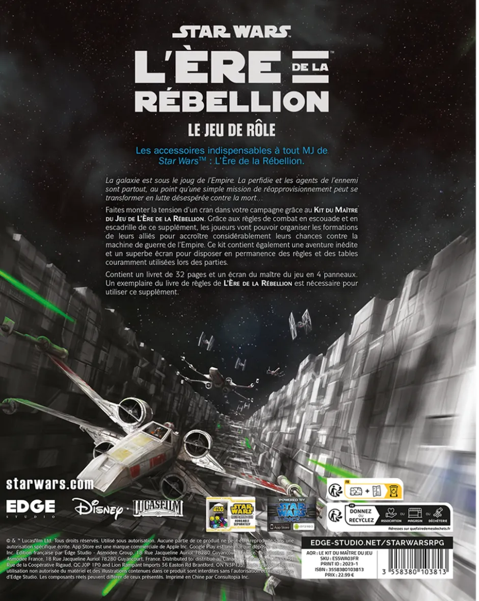L'Ère de la Rébellion : Le kit du maitre de jeu