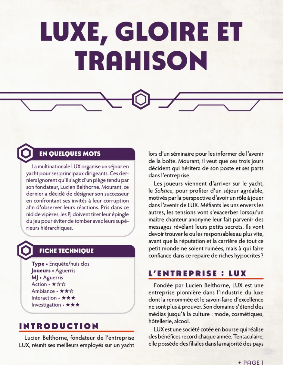 Luxe, gloire et trahison - Chroniques Oubliées Contemporain 2ème édition