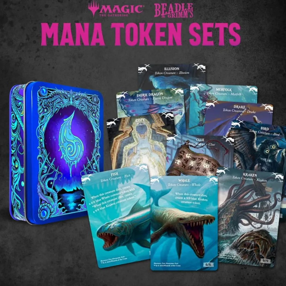 Magic the Gathering: Blue Mana Tokens Set