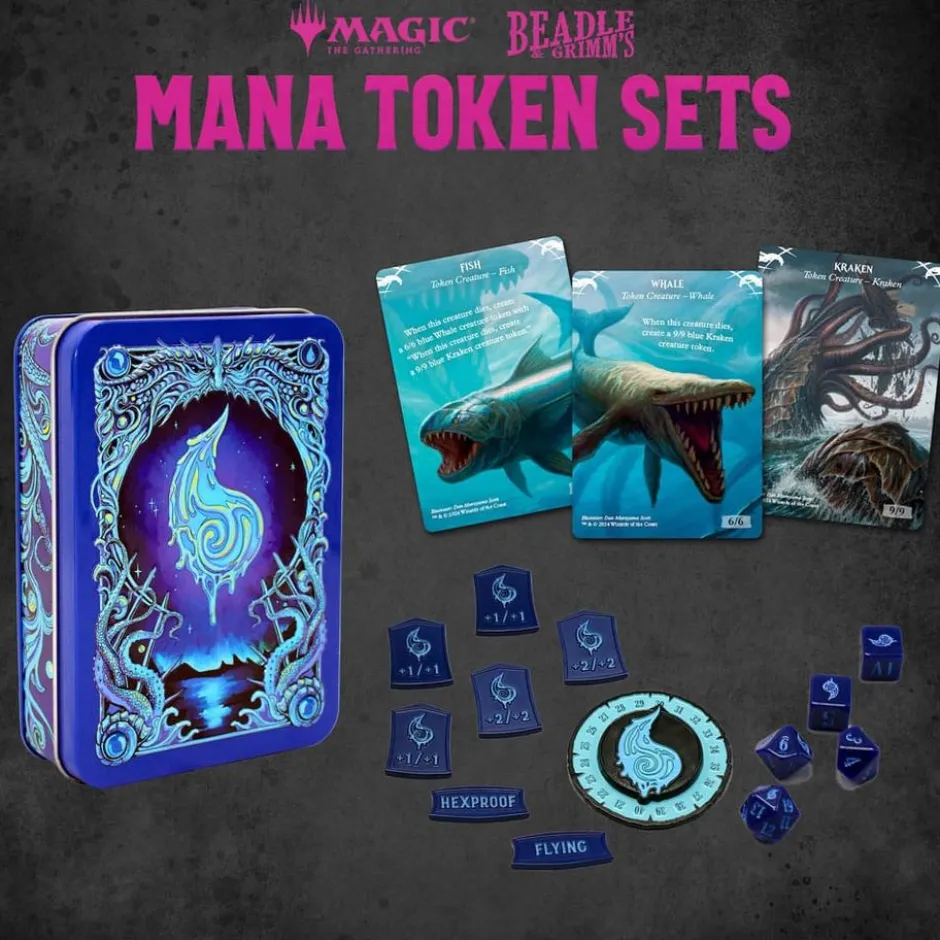Magic the Gathering: Blue Mana Tokens Set