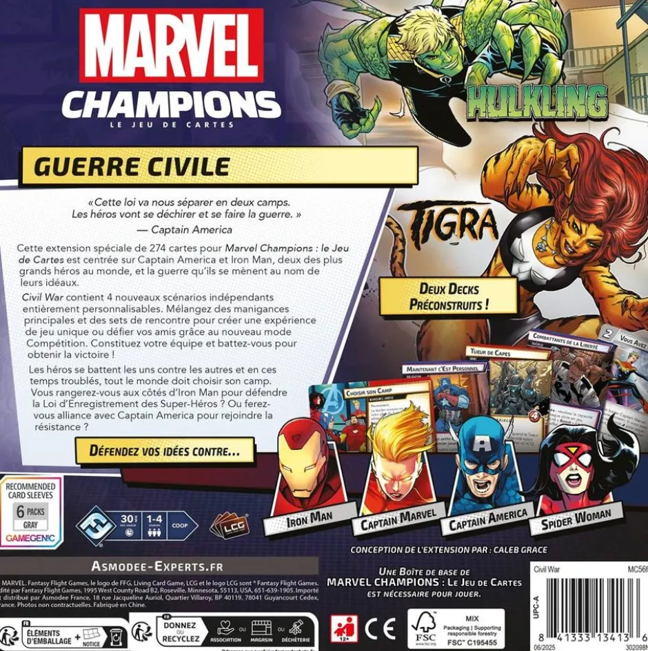 Marvel Champions : Le jeu de cartes - Civil War (Ext.)