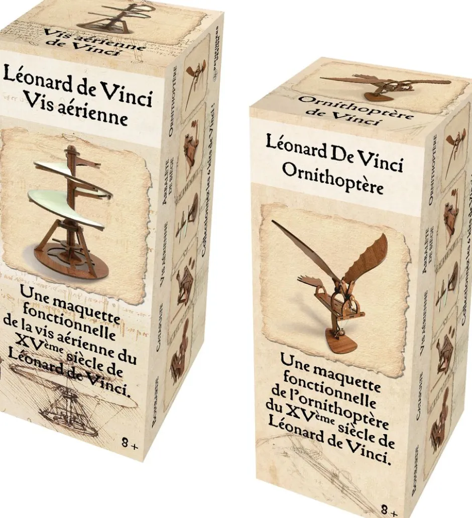 Mini sets Léonard De Vinci en bois - Vis Aérienne