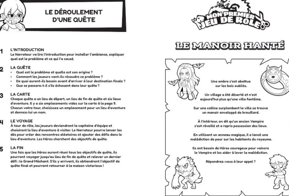 Mon premier jeu de rôle : Le manoir hanté