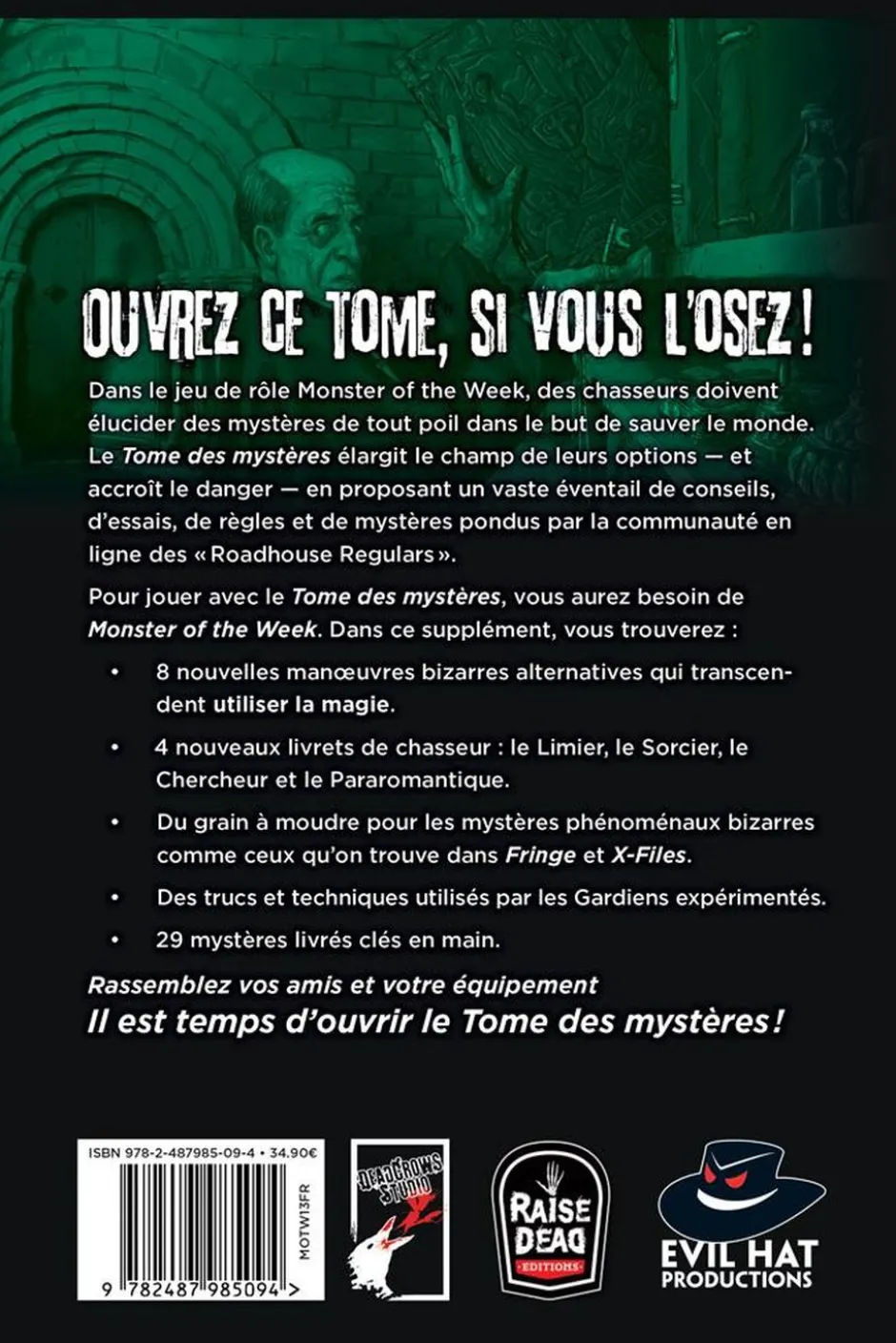 Monster of the Week : Tome des mystères