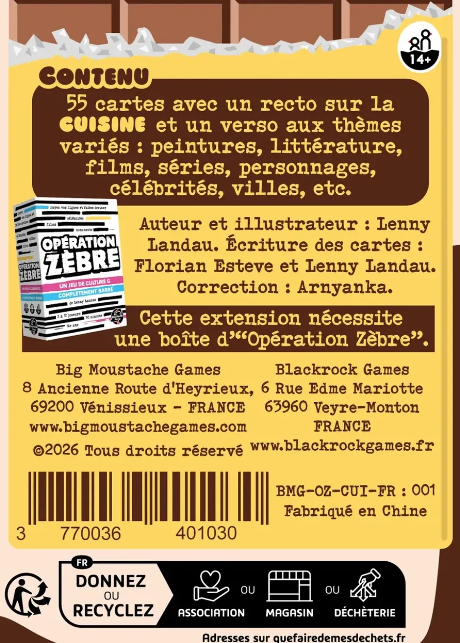 Opération zèbre - Cuisine (Ext.)