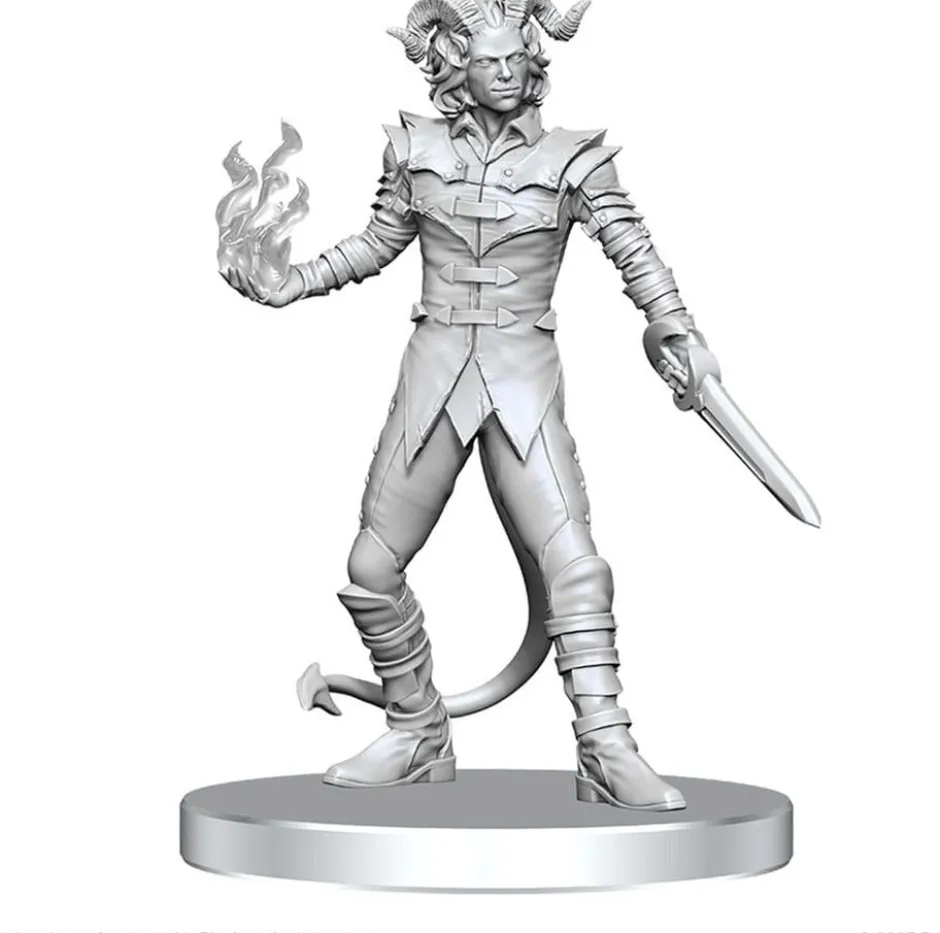 Pathfinder Deep Cuts Unpainted Miniatures - Vordine (Infantry Devil) & Pitborn Rogue