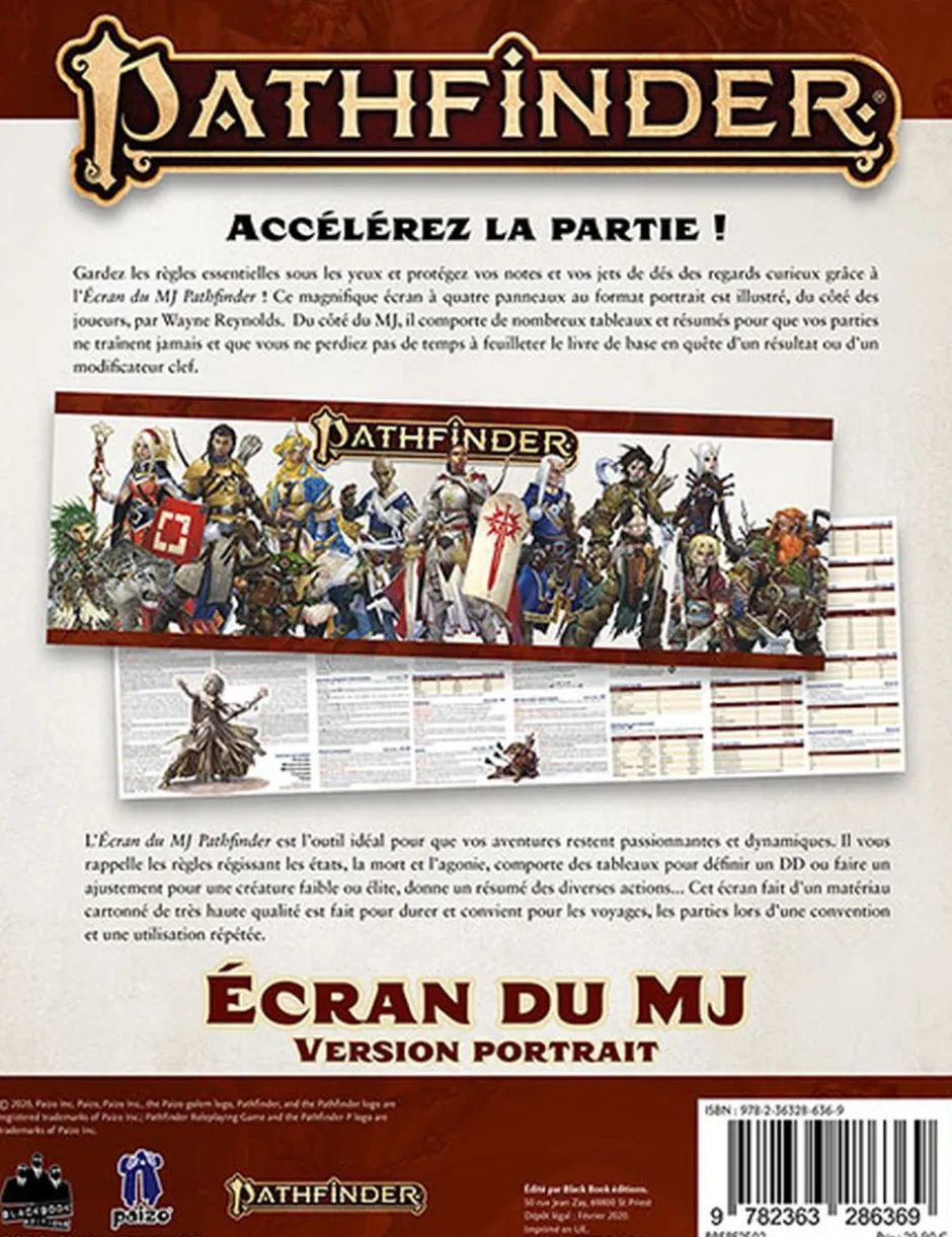 Pathfinder 2 - Ecran du MJ (Portrait)