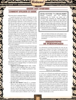 Pathfinder 2 - Guide du joueur de Rideau !