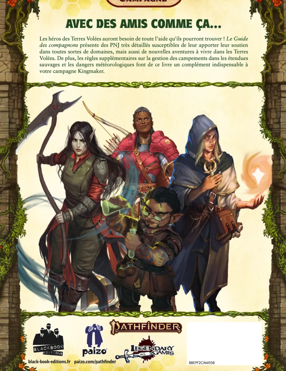 Pathfinder 2 - Kingmaker 10ème anniversaire - Guide des Compagnons