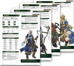 Pathfinder 2 - 8 Pré-tirés niveau 1 etniveau 3