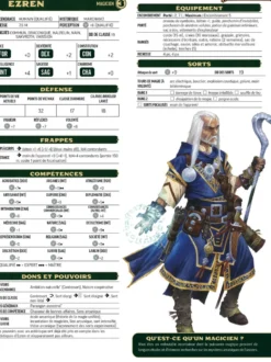 Pathfinder 2 - 8 Pré-tirés niveau 1 etniveau 3
