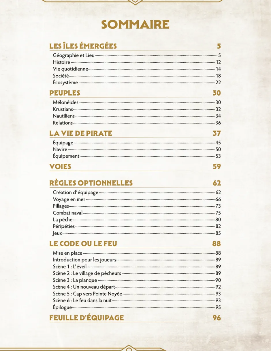 Pirates de l'archipel émergé - Chroniques Oubliées 2ème Edition