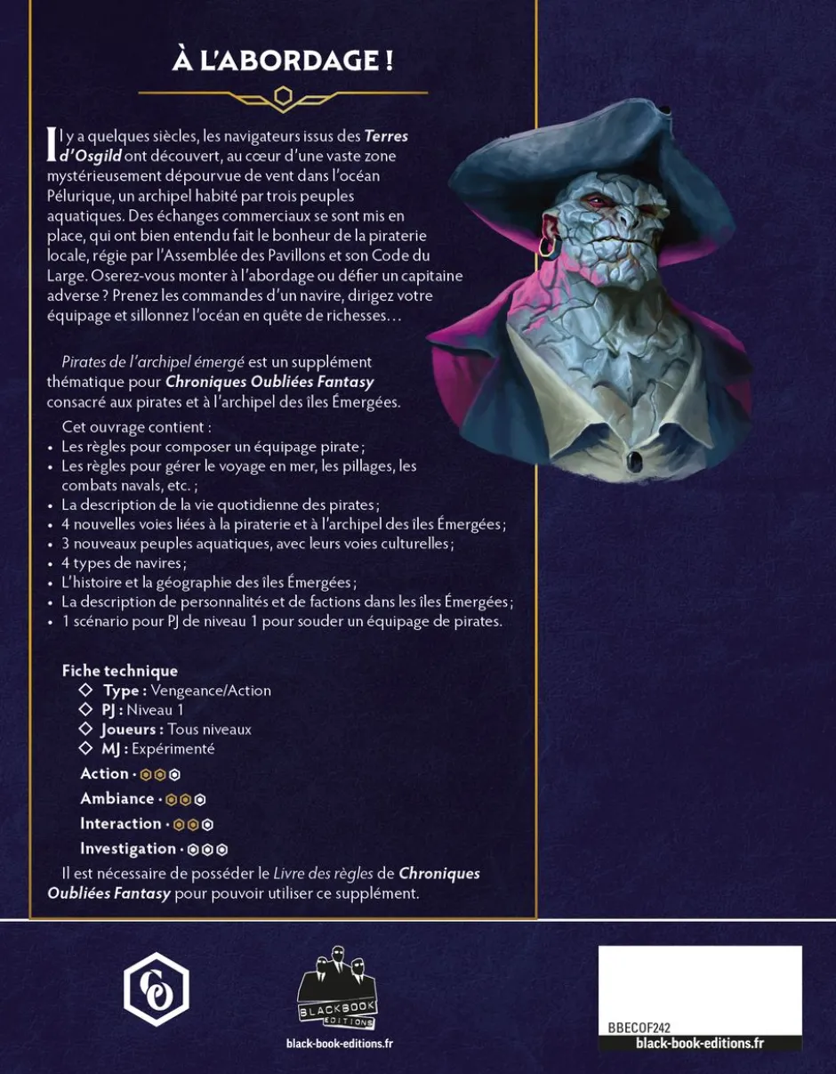 Pirates de l'archipel émergé - Chroniques Oubliées 2ème Edition