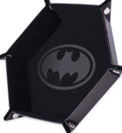 Piste de dés - Batman - Noire - 19 x 19 cm - Cuir et velours