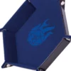 Piste de dés - Critical Blue- 19 x 19 cm - Cuir et velours