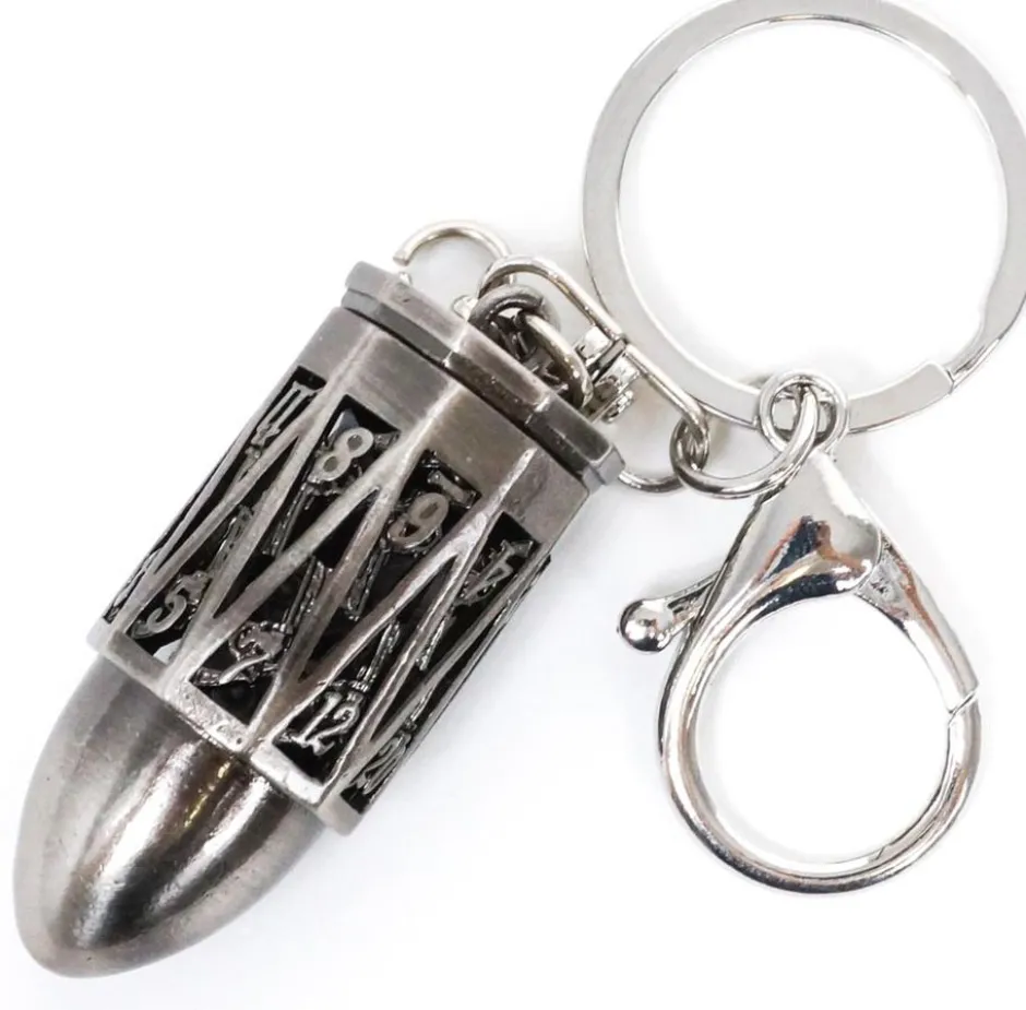 Porte-clés Balle & Mini Dés – Collection Gunslinger