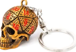 Porte-clés Crâne & Mini Dés – Etain