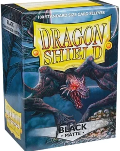 Protège-cartes : Dragon Shield Black Matte (63x88)