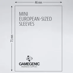 Protège-cartes : Gamegenic Mini European Matte Sleeves (46x71mm)