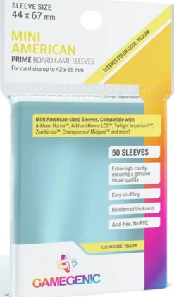 Protège-cartes : Gamegenic Mini American Prime Sleeves (44x67 mm)