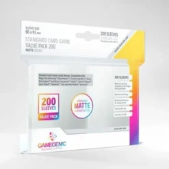 Protège-cartes : Gamegenic Standard Card Game Value Pack 200 Matte Sleeves (66x91mm)
