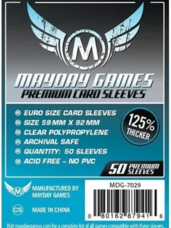 Protège-cartes : Mayday Games Card 59x92mm Euro PREMIUM