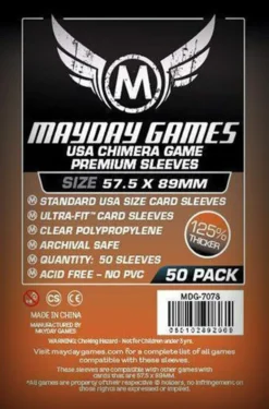 Protège-cartes : Mayday Games Card Sleeves 57,5x89mm Chimera PREMIUM