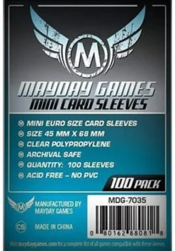 Protège-cartes : Mayday Games Card 45x68mm Mini Euro STANDARD