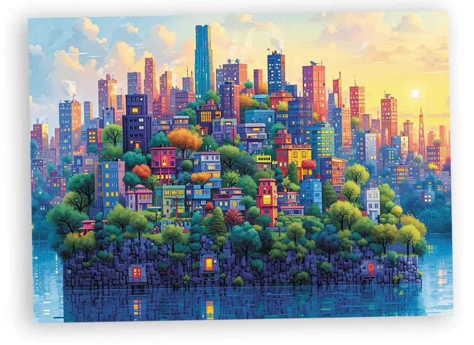 Puzzle Colorful Island