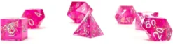 Set de dés - angles acérés - Rosés