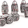 Set de dés Bullet Métalliques : Balles Argentées