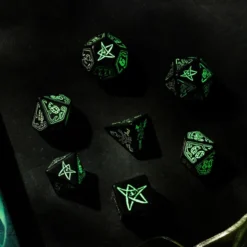 Set de dés : Call of Cthulhu Black / Glow In The Dark