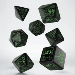 Set de dés : Call of Cthulhu Black / Green