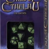 Set de dés : Call of Cthulhu 7th Edition Black and Green