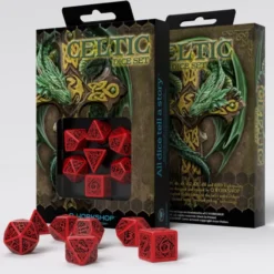 Set de dés - Celtic 3D Revised Red / Black
