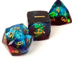 Set de dés : Crystal Rouge & Bleu