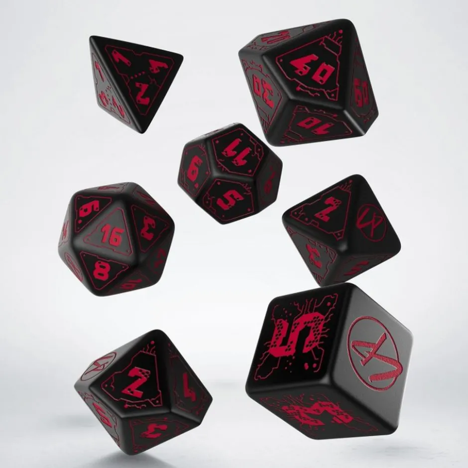 Set de dés : Cyberpunk Red - Blood over Chrome Dice Set
